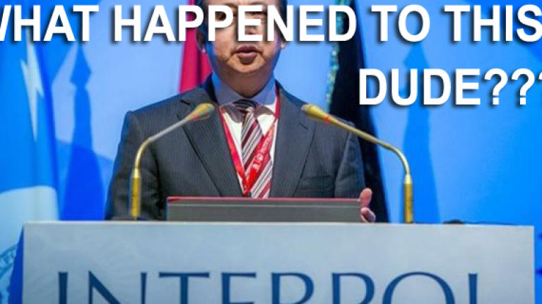 Strange case of Interpol chief disappearing in the mist